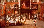 Frans Francken II Gastmahl im Hause des Burgermeisters Rockox oil